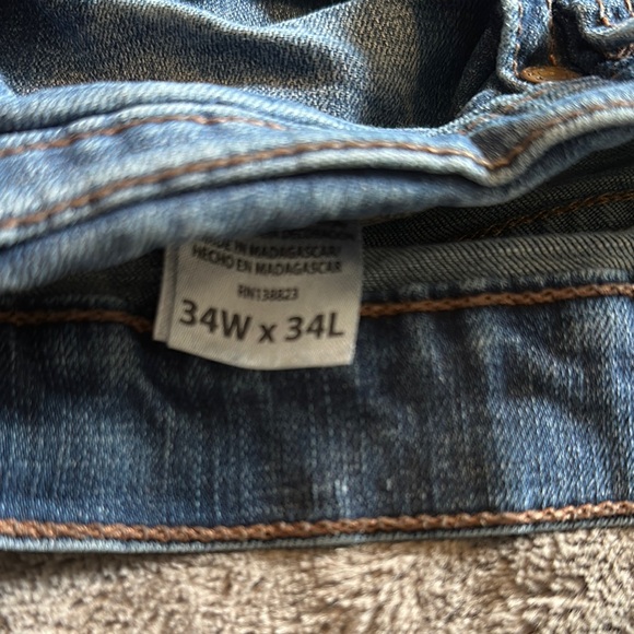 Men's Relaxed Fit Cody James Blue Jeans 34w/34l - Picture 3 of 8